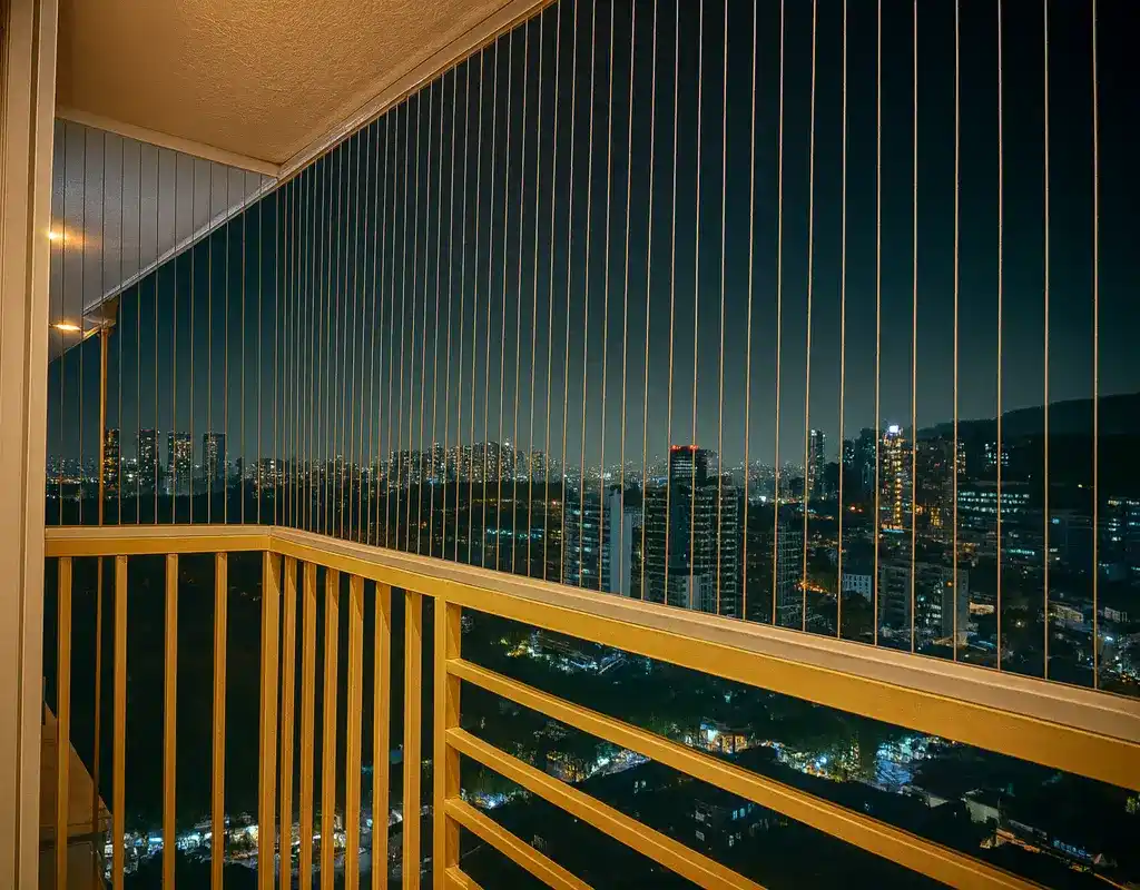 Top Balcony Invisible Grills in Baner and Aundh - Falcon Nets