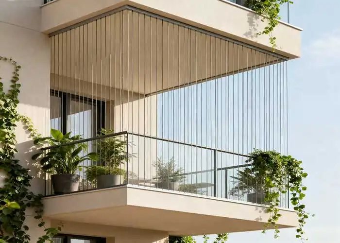316 SS Nylon Coated Invisible Grills for Balconies in Pune
