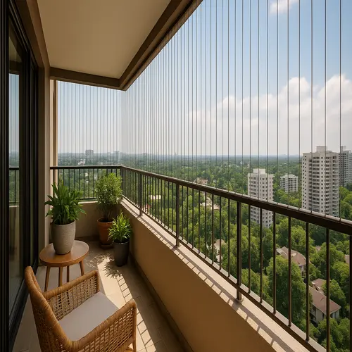 Balcony Stainless Steel Invisible Grills in Pune