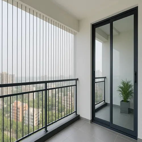 Premium Balcony Stainless Steel Invisible Grills in Pune